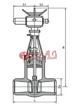 電動高壓焊接閘閥結(jié)構(gòu)圖